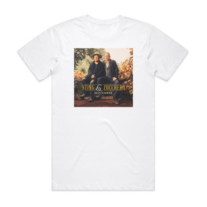 Sting September Album Cover T-Shirt White Sting September Album Cover T-Shirt White