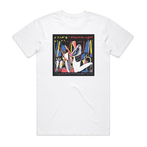 Sting Bring On The Night Album Cover T-Shirt White Sting Bring On The Night Album Cover T-Shirt White