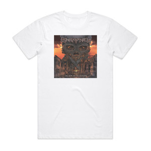 Shrapnel Decade Of Decimation Album Cover T-Shirt White Shrapnel Decade Of Decimation Album Cover T-Shirt White