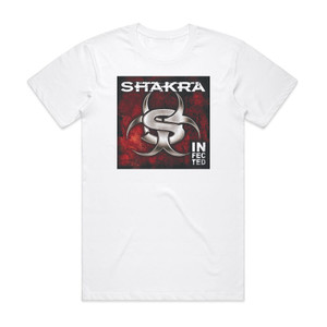 Shakra Infected Album Cover T-Shirt White Shakra Infected Album Cover T-Shirt White