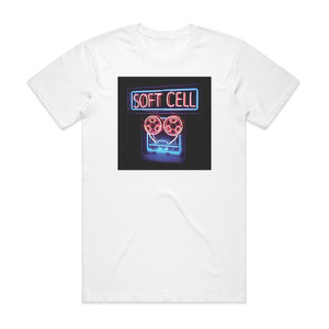 Soft Cell The Singles Keychains Snowstorms Album Cover T-Shirt White Soft Cell The Singles Keychains Snowstorms Album Cover T-Shirt White