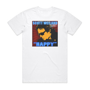 Scott Weiland Happy In Galoshes Album Cover T-Shirt White Scott Weiland Happy In Galoshes Album Cover T-Shirt White