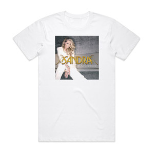 Sandra In A Heartbeat Album Cover T-Shirt White Sandra In A Heartbeat Album Cover T-Shirt White