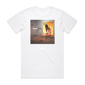 Saviour First Light To My Death Bed Album Cover T-Shirt White Saviour First Light To My Death Bed Album Cover T-Shirt White