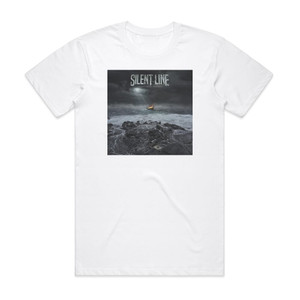 Silent Line Shattered Shores Album Cover T-Shirt White Silent Line Shattered Shores Album Cover T-Shirt White