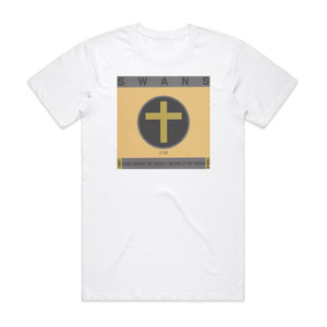 Swans Children Of God World Of Skin Album Cover T-Shirt White Swans Children Of God World Of Skin Album Cover T-Shirt White
