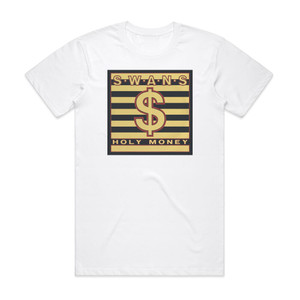 Swans Holy Money Album Cover T-Shirt White Swans Holy Money Album Cover T-Shirt White
