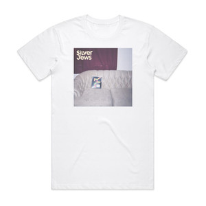 Silver Jews Bright Flight Album Cover T-Shirt White Silver Jews Bright Flight Album Cover T-Shirt White