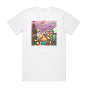 Shonen Knife Sweet Candy Power Album Cover T-Shirt White Shonen Knife Sweet Candy Power Album Cover T-Shirt White