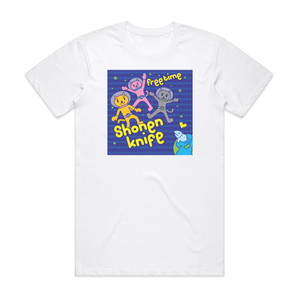 Shonen Knife Free Time Album Cover T-Shirt White Shonen Knife Free Time Album Cover T-Shirt White