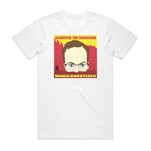 Schaffer the Darklord Manslaughterer Album Cover T-Shirt White Schaffer the Darklord Manslaughterer Album Cover T-Shirt White