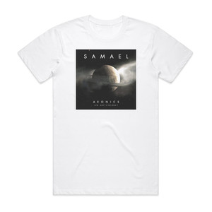 Samael Aeonics An Anthology Album Cover T-Shirt White Samael Aeonics An Anthology Album Cover T-Shirt White