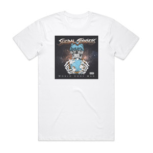 Suicidal Tendencies World Gone Mad Album Cover T-Shirt White Suicidal Tendencies World Gone Mad Album Cover T-Shirt White