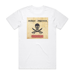 Stoerte Priester Gnadenlos Album Cover T-Shirt White Stoerte Priester Gnadenlos Album Cover T-Shirt White