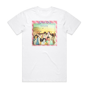 Split Enz Mental Notes 1 Album Cover T-Shirt White Split Enz Mental Notes 1 Album Cover T-Shirt White