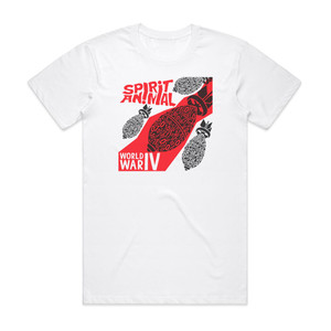 Spirit Animal World War Iv Album Cover T-Shirt White Spirit Animal World War Iv Album Cover T-Shirt White