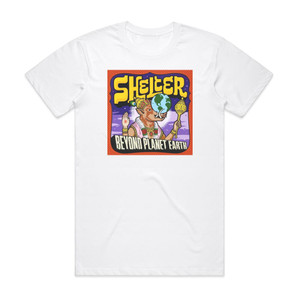 Shelter Beyond Planet Earth Album Cover T-Shirt White Shelter Beyond Planet Earth Album Cover T-Shirt White