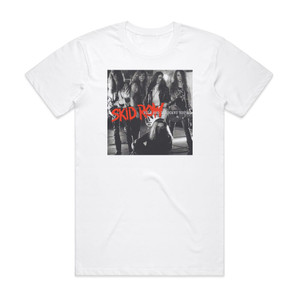 Skid Row Wild And Innocent Youth Album Cover T-Shirt White Skid Row Wild And Innocent Youth Album Cover T-Shirt White