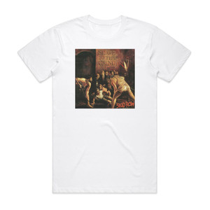 Skid Row Slave To The Grind 2 Album Cover T-Shirt White Skid Row Slave To The Grind 2 Album Cover T-Shirt White