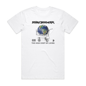 Sonic Boom Six The High Cost Of Living Album Cover T-Shirt White Sonic Boom Six The High Cost Of Living Album Cover T-Shirt White