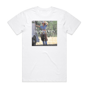 Shania Twain Any Man Of Mine Album Cover T-Shirt White Shania Twain Any Man Of Mine Album Cover T-Shirt White