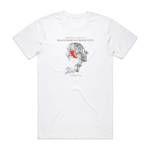 Spiritual Front Black Hearts In Black Suits Album Cover T-Shirt White Spiritual Front Black Hearts In Black Suits Album Cover T-Shirt White