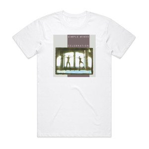 Simple Minds Celebration Album Cover T-Shirt White Simple Minds Celebration Album Cover T-Shirt White