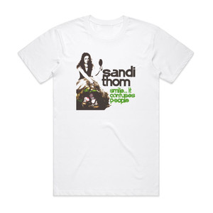 Sandi Thom Smile It Confuses People Album Cover T-Shirt White Sandi Thom Smile It Confuses People Album Cover T-Shirt White