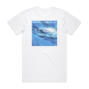 Space Just Blue 1 Album Cover T-Shirt White Space Just Blue 1 Album Cover T-Shirt White