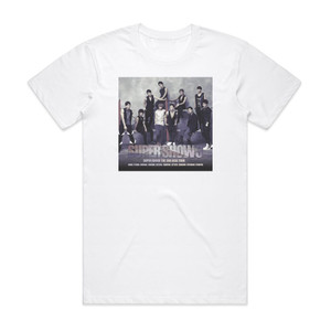 Super Junior Super Show 3 The 3Rd Asia Tour Album Cover T-Shirt White Super Junior Super Show 3 The 3Rd Asia Tour Album Cover T-Shirt White