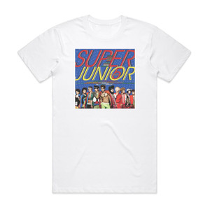 Super Junior Mr Simple 1 Album Cover T-Shirt White Super Junior Mr Simple 1 Album Cover T-Shirt White