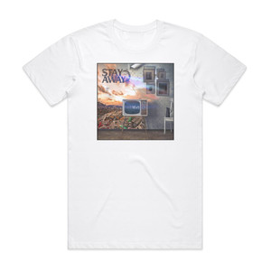 Stay Away Fake News Album Cover T-Shirt White