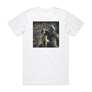 Skinless Trample The Weak Hurdle The Dead Album Cover T-Shirt White Skinless Trample The Weak Hurdle The Dead Album Cover T-Shirt White