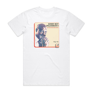 Sonny Boy Williamson Help Me Album Cover T-Shirt White Sonny Boy Williamson Help Me Album Cover T-Shirt White