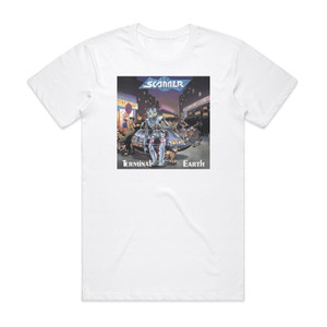 Scanner Terminal Earth 1 Album Cover T-Shirt White Scanner Terminal Earth 1 Album Cover T-Shirt White