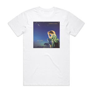 Simply Red Stars 1 Album Cover T-Shirt White Simply Red Stars 1 Album Cover T-Shirt White