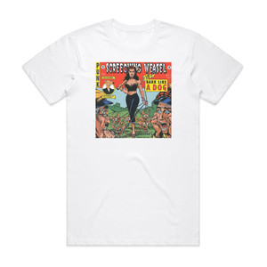 Screeching Weasel Bark Like A Dog Album Cover T-Shirt White