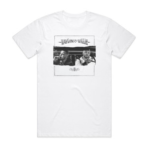 Struggle Waylon Willie Ii Album Cover T-Shirt White Struggle Waylon Willie Ii Album Cover T-Shirt White