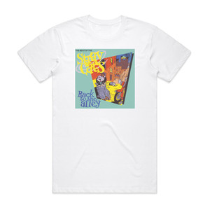 Stray Cats Back To The Alley The Best Of The Stray Cats Album Cover T-Shirt White Stray Cats Back To The Alley The Best Of The Stray Cats Album Cover T-Shirt White