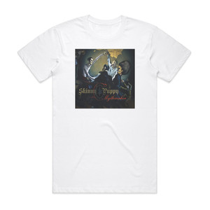 Skinny Puppy Mythmaker Album Cover T-Shirt White Skinny Puppy Mythmaker Album Cover T-Shirt White
