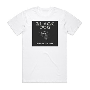 Steelheart Black Dog Album Cover T-Shirt White Steelheart Black Dog Album Cover T-Shirt White