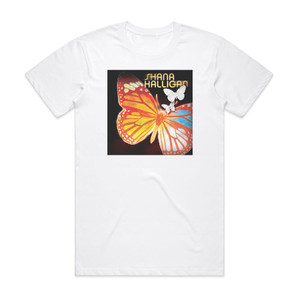 Shana Halligan Paper Butterfly Album Cover T-Shirt White Shana Halligan Paper Butterfly Album Cover T-Shirt White