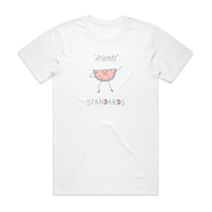 Standards Friends Album Cover T-Shirt White Standards Friends Album Cover T-Shirt White