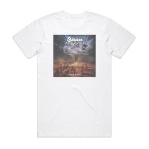 Sabaton Angels Calling Album Cover T-Shirt White Sabaton Angels Calling Album Cover T-Shirt White