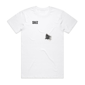 Saez God Blesse Album Cover T-Shirt White Saez God Blesse Album Cover T-Shirt White