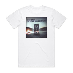 Scooter The Stadium Techno Experience Album Cover T-Shirt White Scooter The Stadium Techno Experience Album Cover T-Shirt White