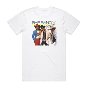 The Gap Band Gap Band V Jammin 1 Album Cover T-Shirt White