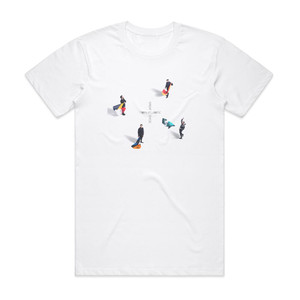 Twin Atlantic Great Divide 1 Album Cover T-Shirt White Twin Atlantic Great Divide 1 Album Cover T-Shirt White