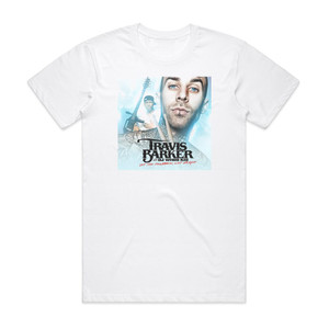 Travis Barker Let The Drummer Get Wicked Album Cover T-Shirt White Travis Barker Let The Drummer Get Wicked Album Cover T-Shirt White