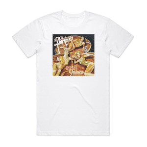 The Darkness Hot Cakes Album Cover T-Shirt White The Darkness Hot Cakes Album Cover T-Shirt White